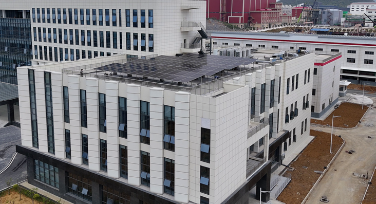 PV panels installed on the factory roof